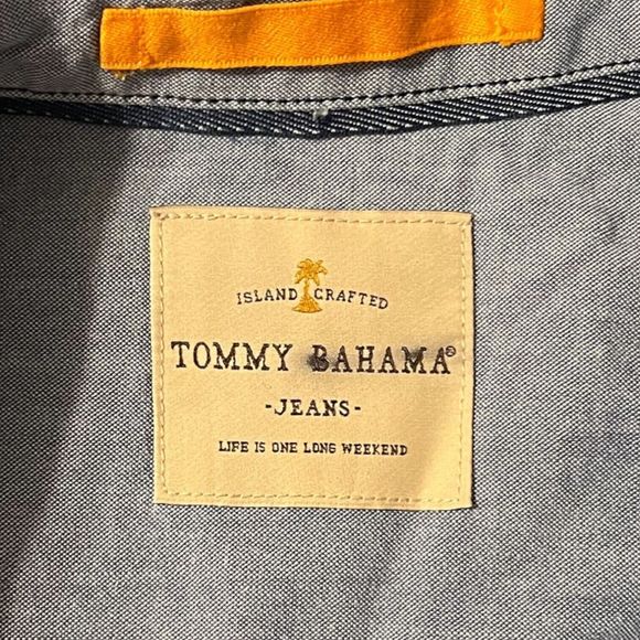 Tommy Bahama Jeans Men's Size XL Long Sleeve Button Down Shirt Striped Cotton - Picture 4 of 8